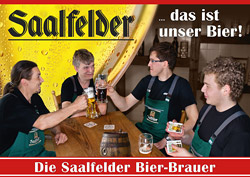 Großflächenplakat Saalfelder Bier-Brauer