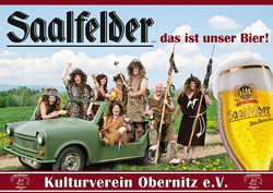 Gro&szlig;fl&auml;chenplakat f&uuml;r das B&uuml;rgerliche Brauhaus Saalfeld