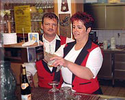 Wirtsleute Susanne und Andreas Wolfram
